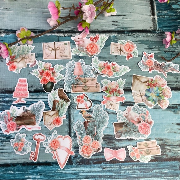 Spring Bridal, Invitations, Wedding Cake & more, 21 Stickers - Picture 7 of 16